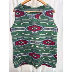 Vintage Western Pullover V-Neck Vest Top Shirt NO Size / Material Tag Handmade